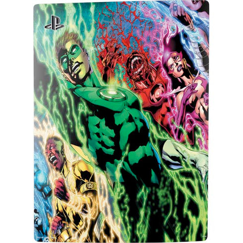 DC Comics Green Lantern Blackest Night Art work by Ivan Reis PS5 Digital Edition Console Skin
